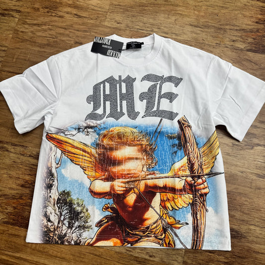 Mixed Emotion Baby Cupid White Tee