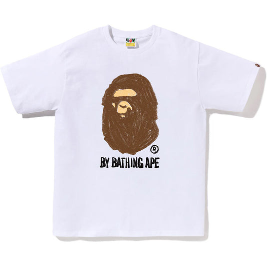 Bape White Hand Draw Ape Tee
