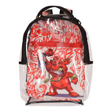 Sprayground bear Grills DLX Clear Backpack
