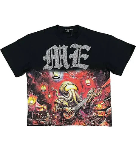 Mixed Emotion Octopus Red Tee