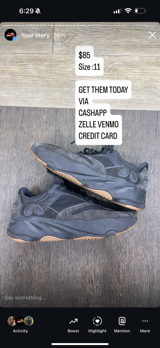 yeezy 700 utility Black