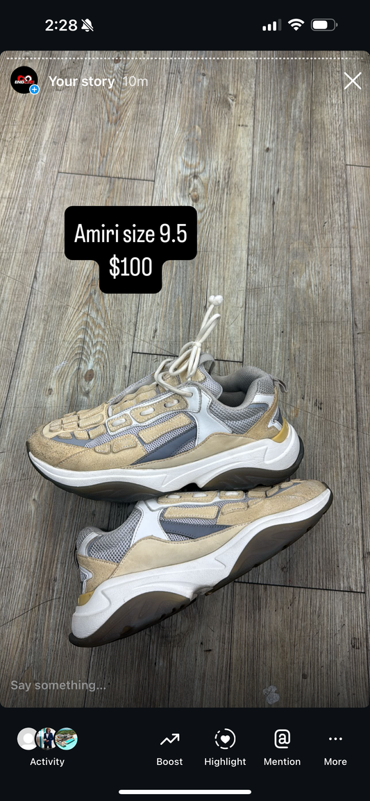 Amiri Bone Runner Brown