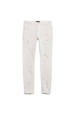 optic White Paint Blowout Purple Jeans